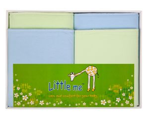 Комплект из 4 шт пеленок теплый и тонкий трикотаж Little me