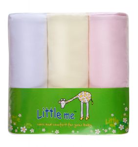 Пеленки теплый трикотаж комплект 3 шт Little me 
