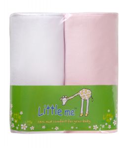 Пеленки теплый трикотаж комплект 2 шт Little me 