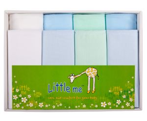 Комплект из 8 шт пеленок фланель батист Little me