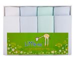 Комплект из 8 шт пеленок теплый трикотаж и батист Little me