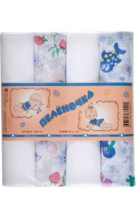 Пеленки для новорожденных комплект 4шт. Little me
