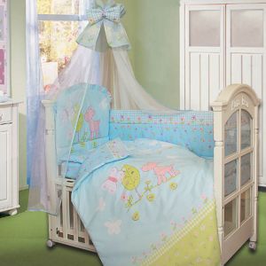 Новинка! Золотой Гусь Комплект в кроватку Little Friend 7 предметов