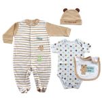 Подарочный набор для новорожденного Медвежонок 4 предмета Hudson Baby
